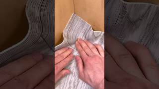 How to trim linoleum in a corner  #diy #tips #shorts
