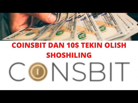 COINSBITDAN 10$ TEKIN OLISH SHOSHILING