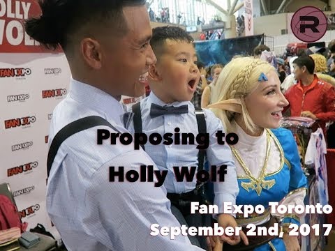 Surprise Proposal at Fan Expo 2017 x Holly Wolf and JR Gallarza