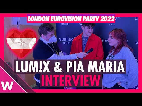 LUM!X feat. Pia Maria - "Halo" (Austria 2022) INTERVIEW @ London Eurovision Party 2022