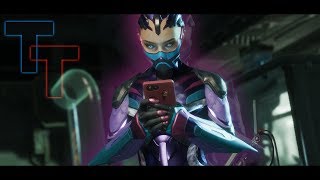 MK11 Characters Perform Cassie Texting Intro
