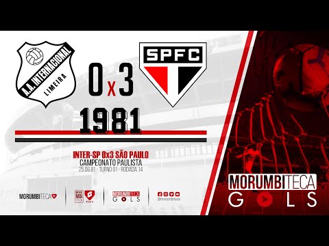 Inter-SP 0x3 São Paulo - Paulista 1981 - Turno 01 - rodada 14 - 25/06/1981