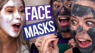 Weird Magnetic Face Masks w/ GRACE HELBIG (Beauty Break)