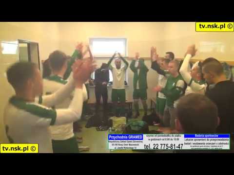 tv.nsk.pl 2018-11-11 MUKS Unia Warszawa -  MKS Świt II Nowy Dwór Maz. 1:2 (1:1) radość po meczu