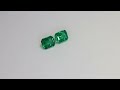 Coppia Smeraldi taglio ottagonale, 0.92 ct tot. Video 1