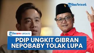 PDIP Tolak Move On dari Kecurangan Gibran, Singgung Nepobaby Privilege Anak Jokowi Ubah Putusan MK