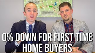 Zero Down Mortgage for First Time Home Buyers when Buying a House