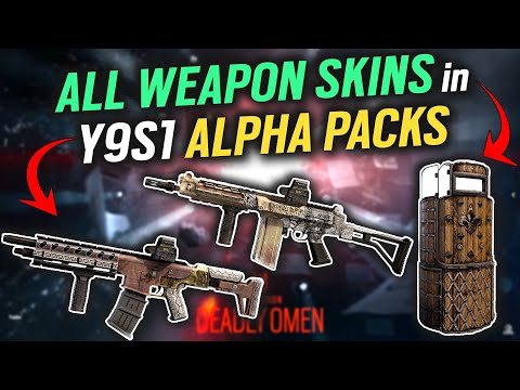 ALL WEAPON SKINS In Y9S1 ALPHA PACKS COLLECTION (Legendary, Epic, Rare, Uncommon)- Rainbow Six Siege