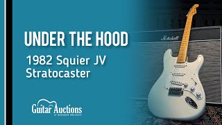 Video thumbnail for Is it original? | Under the Hood | 1982 Squier JV Stratocaster by Guitar Auctions at Gardiner Houlgate