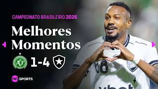 EDENÍLSON E MATHEUS MARTINS BRILHAM COM 2 GOLS E CHAPE DIMINUI COM GOLAÇO | CHAPECOENSE 1X4 BOTAFOGO