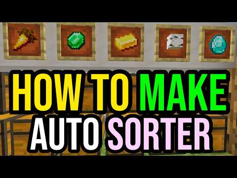 EASIEST Automatic Sorting System In Minecraft Bedrock & Java 2026!