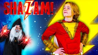 Shazam Super Hero Showdown!  Shazam Vs Crazy Twins!