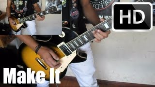 Aerosmith Make It guitar cover with solo (+lyrics) HD