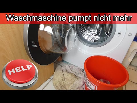 Waschmaschine pumpt nicht mehr ab Ursache & Lösung / Waschmaschine verstopft
