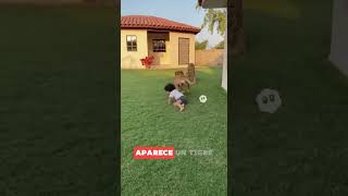 Simulación creada con IA: Un perro héroe salva a su familia. #perros #mascotas #ia #simulacion