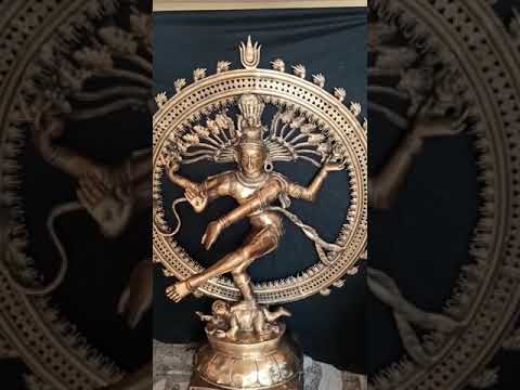 Brass Antique Finish Dancing Nataraj