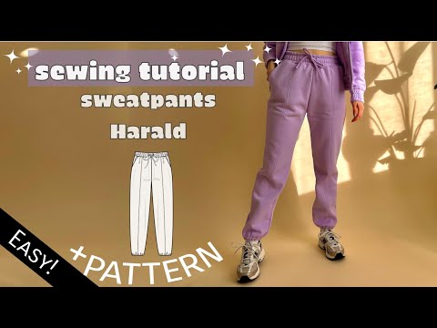 Sewing tutorial sweatpants Harald / easy / detailed instructions + pattern
