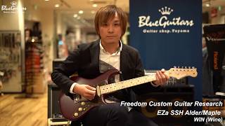 Video thumbnail for Blue Guitars - FREEDOM CUSTOM GUITAR RESEARCH EZa SSH Alder/Maple - WIN(Wine) by Blue Guitars