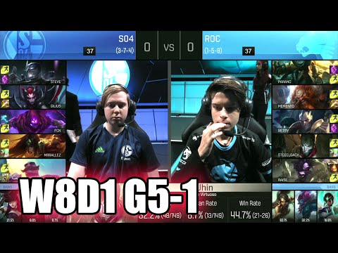 FC Schalke 04 vs ROCCAT | Game 1 S6 EU LCS Summer 2016 Week 8 Day 1 | S04 vs ROC G1 W8D1 1080p