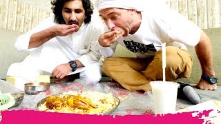 Kuwaiti ARABIAN LAHAM MANDI - Goat Biryani & GRAND MOSQUE Tour | Kuwait City, Kuwait