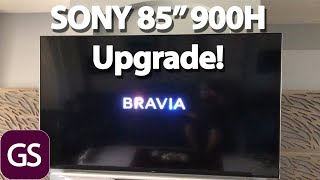 Sony Bravia 85 X900H TV Setup Unboxing And Upgrade