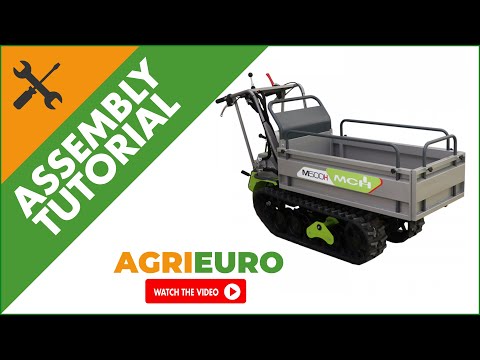 MCH M500H-GX Tracked Power Barrow - Extendable dumper - 500 Kg loading capacity - Assembly tutorial