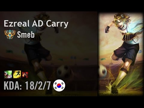 Ezreal AD Carry vs Jhin - Smeb - KR Challenger Patch 6.12