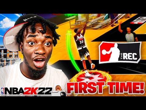 Park Player Tries REC For The FIRST TIME On NBA 2K22 NEXT GEN! CRAZY GAME WINNER