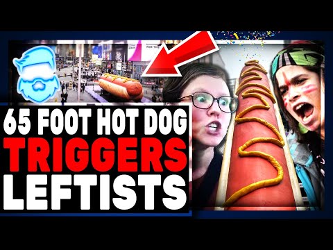  Woke 65 Foot Hot Dog In Time Square To Defeat Toxic Masculinity HILARIOUSLY Backfires 