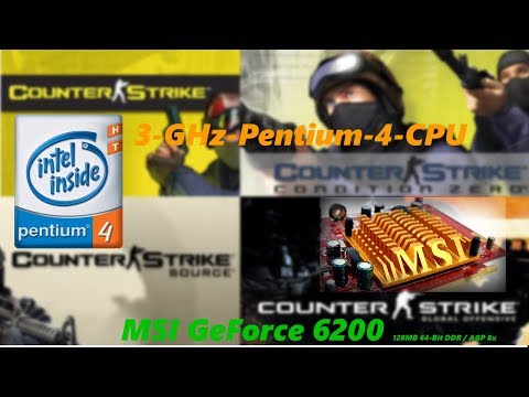 Intel P4 3,06 GHz \ Nvidia MSI GeForce 6200 \ 1GB RAM \ Counter Strike History Benchmark