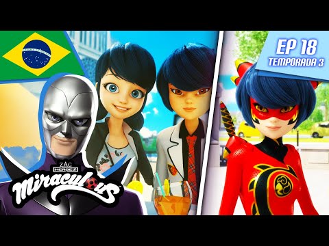 Capa de MIRACULOUS  IKARI GOZEN  | Episódio completo  Temporada 3 Ep 18 | Português BRASIL