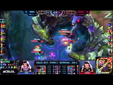 #CBLoL 2015   Keyd Stars x paiN Gaming  Kami Rouba Baron  Com áudio dos Jogadores