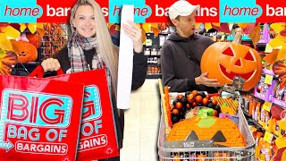 Our FIRST TIME Autumn & Halloween SHOPPING at HOME BARGAINS! 🎃
