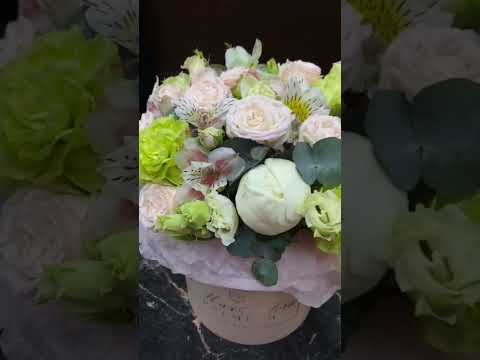 Букет в шляпной коробке от Максфлора доставка цветов в Раменском #букет #букеты #доставкацветов