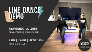 Traveling Soldier Line Dance Demo