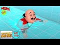 Hari Berenang Motu Patlu Dalam Bahasa Animasi 3D Kartun