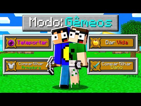 temos PODERES de IRMÃOS GÊMEOS no Minecraft 👦👦