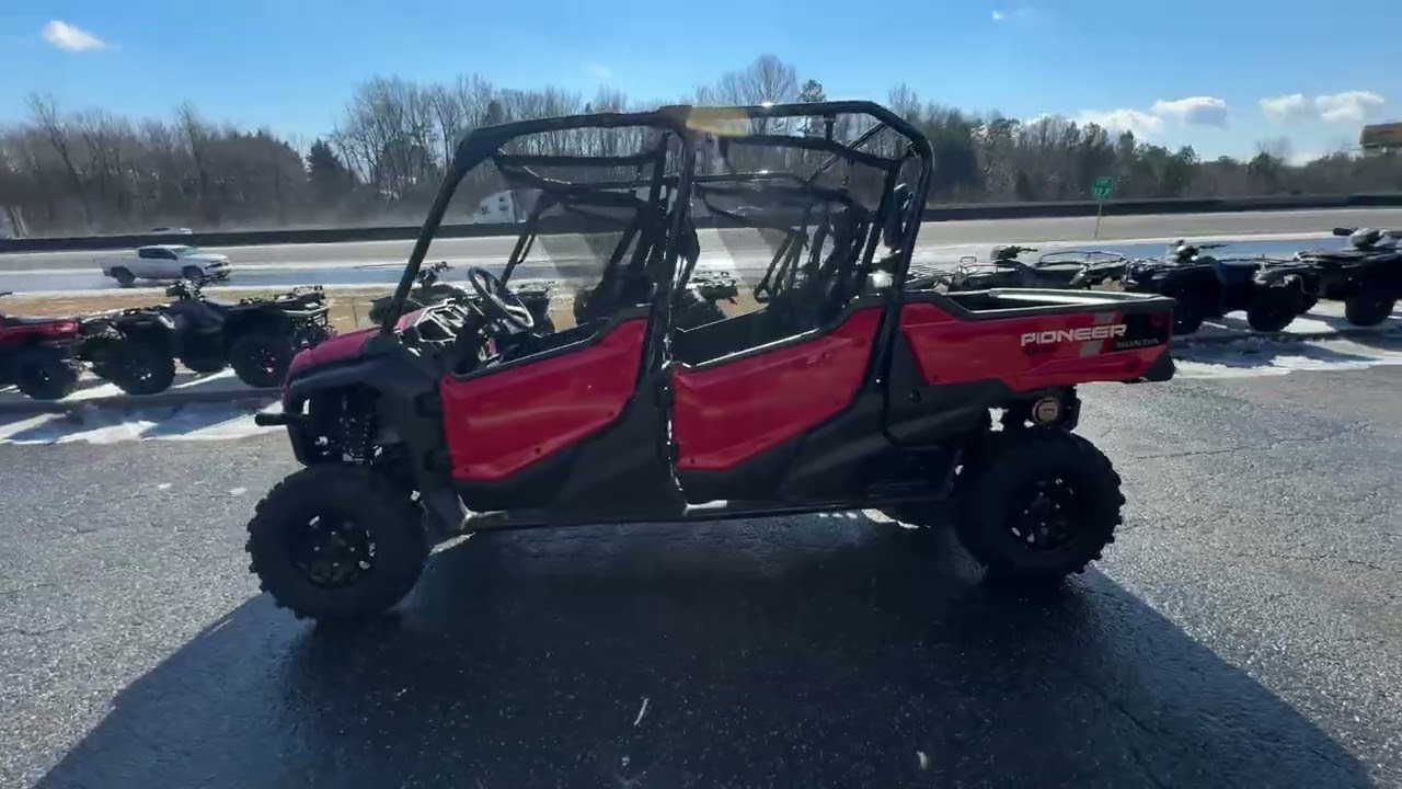 A photo of this 2025 Honda Pioneer 1000-6 Deluxe Crew
