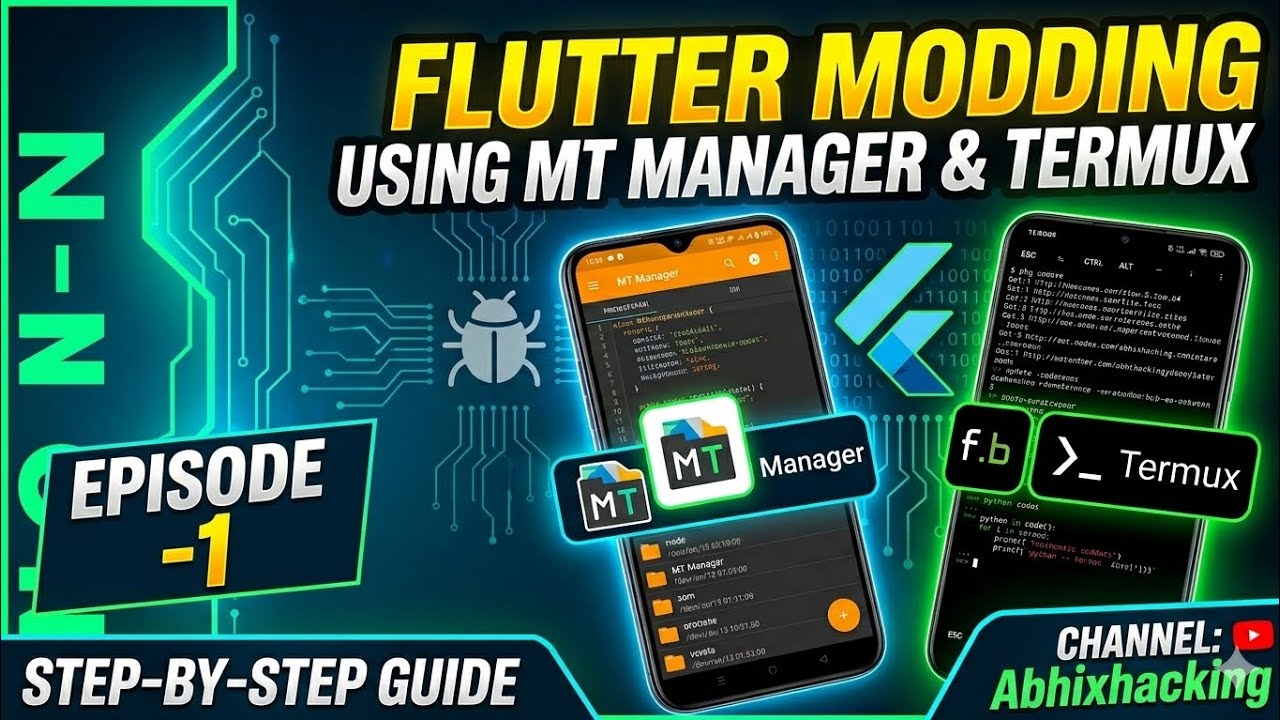 Flutter App Modding  | Episode -1 | MT Manager & Termux Tutorial 
