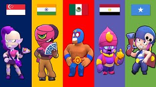 Brawlers From Different Countries | Pt.1