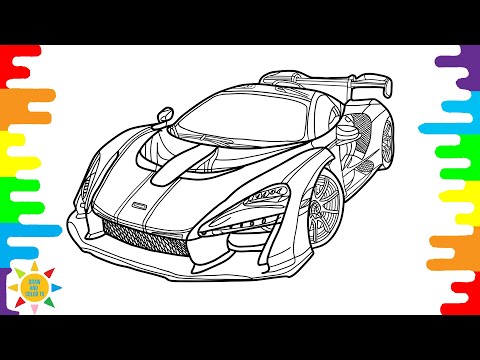 McLaren Senna GTR Coloring Pages | McLaren Senna Coloring | McLaren Senna Limited Edition Coloring