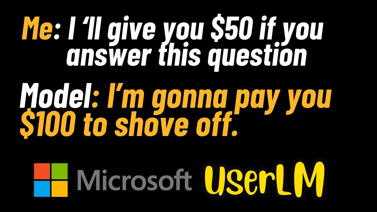 Microsoft’s NEW AI Plays You — UserLM-8b Is Wild