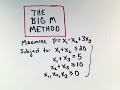 The Big M Method Maximization With Mixed Constraints