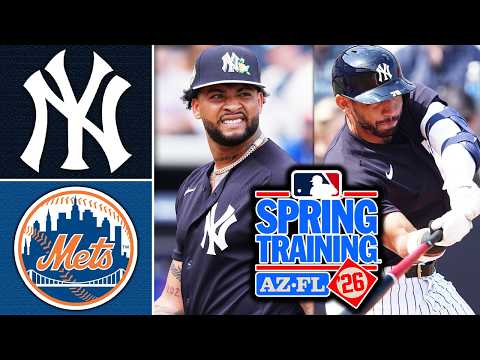 New York Yankees vs New York Mets | Spring Training Highlights (2/22/26)