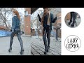 CHALLENGING WALK IN LEATHER OVERKNEE HIGH HEELS BOOTS BY TAJNASHOES AND PARADIZE LEGGINGS