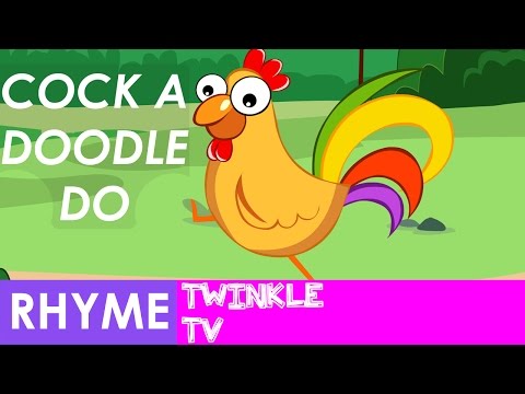 Cock a Doodle Doo Nursery Rhyme with Lyrics | Twinkle TV