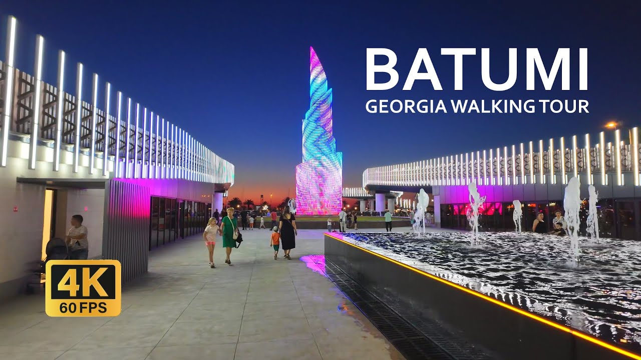 Immersive street-level walking tour through Batumi, Georgia, showcasing authentic urban landscapes, local architecture, and the vibrant atmosphere of the city's neighborhoods