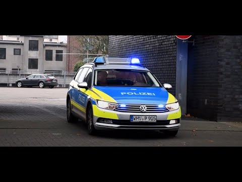FustW der Polizei WHV als NA Zubringer + Start Chr. 26 vom BF Hof