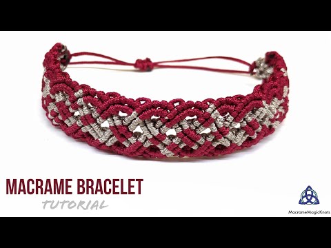 Macrame Bracelet with Beads Tutorial Easy Jewelry Making