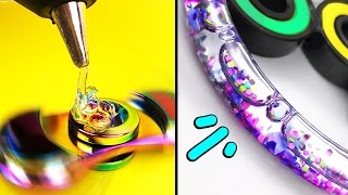 DIY liquid fidget spinner